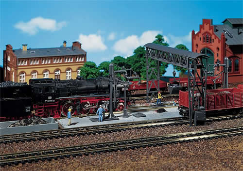 Faller 120149 HO Scale Cinder Removal Facility -- 13-1/2 x 5-3/4" 34.4 x 14.7cm