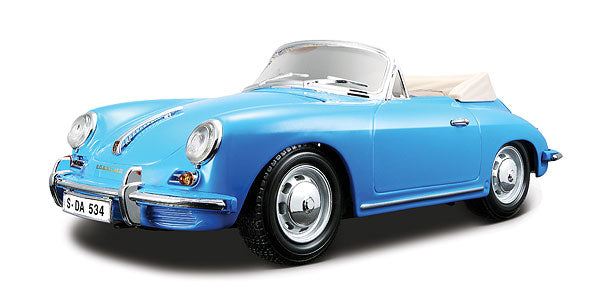 Bburago 12025BL 1/18 Scale 1961 Porsche 356B Cabriolet / Convertible