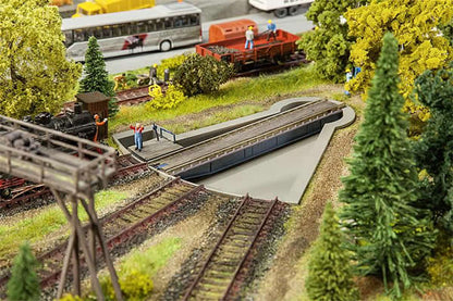 Faller 120275 HO Scale Segment Turntable w/Servo Motor -- Kit - 6-15/16 x 5-3/4 x 11/16" 17.6 x 14.6 x 1.8cm