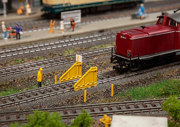 Faller 120321 HO Scale Tilting Bumpers -- pkg(2)