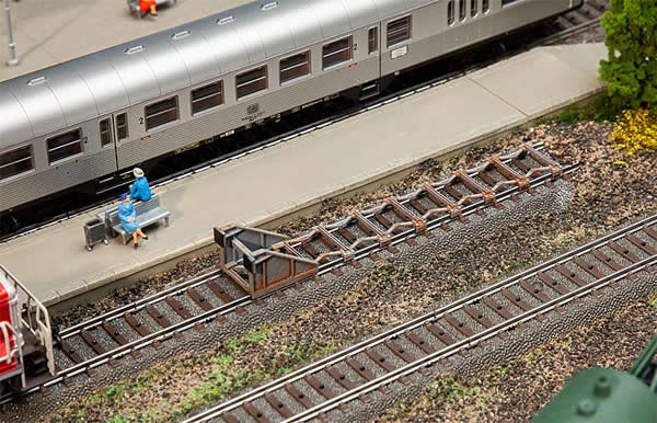 Faller 120322 HO Scale Bumpers with Shearing Brakes -- pkg(2)