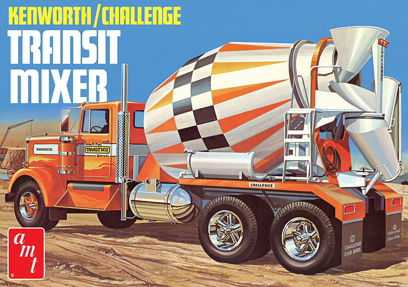 Amt 1215 1/25 Scale Kenworth Cement Mixer - Challenge Transit