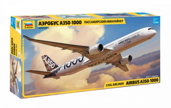 Zvezda 7020 1/144 Airbus A350-1000 Passenger Airliner