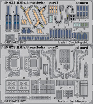 Eduard 49623 1/48 Aircraft- Seatbelts Lynx HMA8 for ARX (Painted) (D)