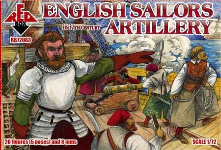 Red Box Figures 72083 1/72 English Sailors Artillery XVI-XVII Century (20)