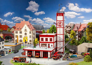 Faller 130159 HO Scale Modern Fire Station -- Kit