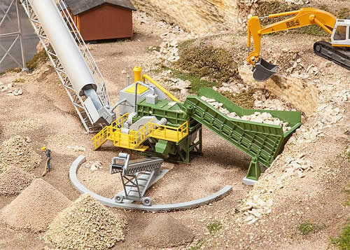 Faller 130173 HO Scale Jaw Crusher w/Rotary/Swing Conveyor -- Kit - 7-1/2 x 7-1/16 x 2-7/16" 19 x 18 x 6.2cm