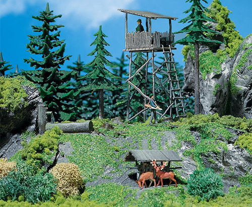 Faller 130290 HO Scale Hunter's Lookout -- 1-9/16 x 1-3/16" 4 x 3cm