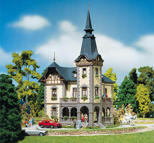 Faller 130364 HO Scale Villa -- 7 x 5-3/4" 17.5 x 14.5cm