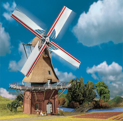 Faller 130383 HO Scale Windmill w/Motor - Kit -- 9-7/8 x 7-1/8 x 13-3/16" 25 x 18 x 33cm
