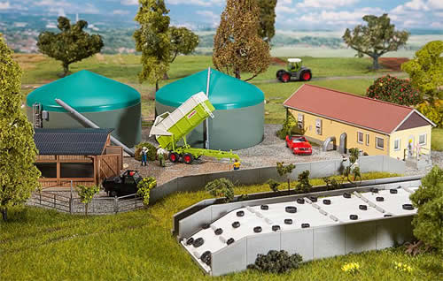 Faller 130468 HO Scale Biogas Plant -- Kit