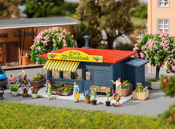 Faller 130560 HO Scale Florist Shop -- Kit - 4-5/16 x 1-5/8 x 2-3/16" 11 x 4.1 x 5.5cm