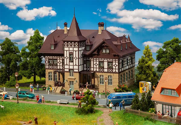 Faller 130652 HO Scale Half-Timbered Sanitorium -- Kit - 11 x 9-13/16 x 9-1/4" 28 x 25 x 23.5cm