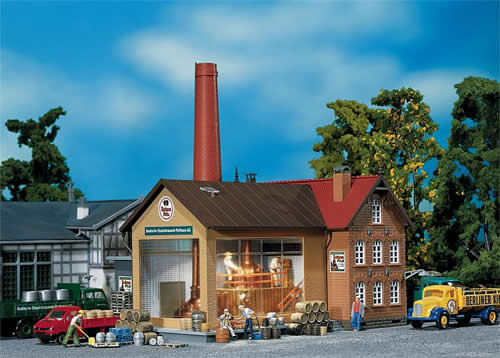 Faller 130960 HO Scale Brewery -- Kit - 6-15/16 x 6-1/2" 17.6 x 16.5cm
