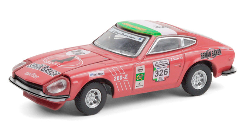 Greenlight 13280-D 1/64 Scale #326 1974 Datsun 260Z La Carrera Panamericana 2010