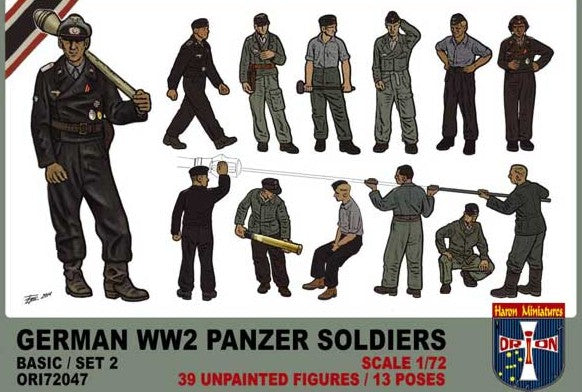 Orion Figures 72047 1/72 German WWII Panzer Soldiers Set #2 (39)