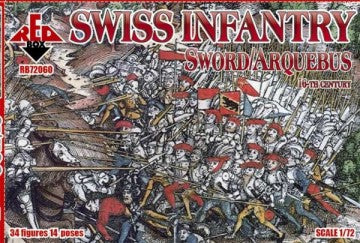 Red Box Figures 72060 1/72 Swiss Infantry Sword/Arquebus XVI Century (34)