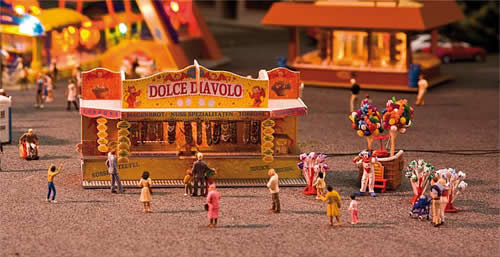 Faller 140353 HO Scale Candy & Balloon Booths -- Kit