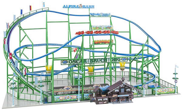 Faller 140410 HO Scale Alpina-Bahn Roller Coaster with Motorized Lift -- Kit - 28-1/8 x 16-5/8 x 16-1/8" 71.5 x 42.3 x 41cm