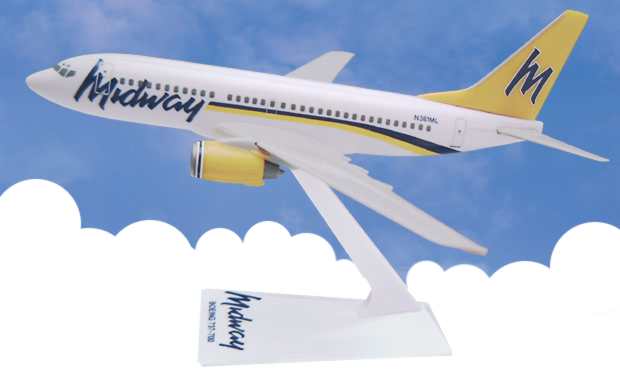 Flight Miniatures LP39857 B737-700 Midway (Nc) 1/200