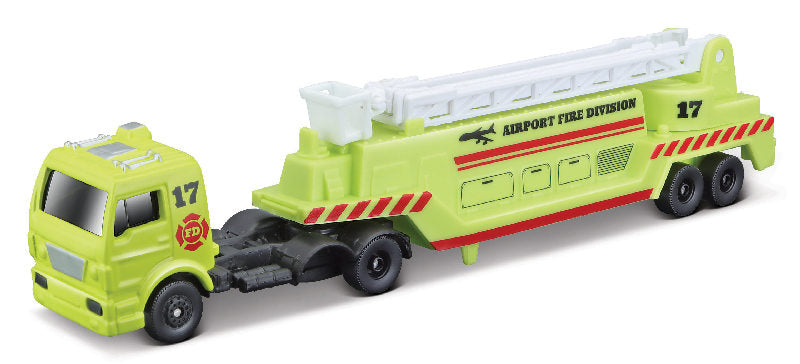 Maisto 15021-W 1/87 Scale Firetruck in Yellow - Airport Fire Division Graphics
