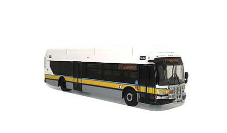 Iconic Replicas 870333 HO Scale New Flyer Xcelsior XN40 Bus - Assembled -- MBTA Boston