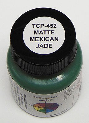 Tru-Color Paint 452 All Scale Sprayable Matte Paints - 1oz 29.6mL -- Exterior Wall - Mexican Jade