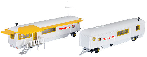 Kibri 15704 1/87 Scale Home Trailers - 2 piece