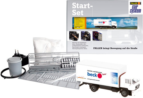 Faller 161505 HO Scale Car System Operating Vehicles -- Starter Set w/LKW MAN Truck
