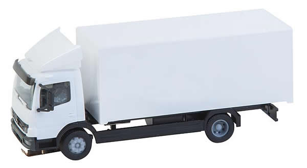 Faller 161642 HO Scale Mercedes-Benz Atego Delivery Truck - Assembled - Car System -- Painted, Unlettered (white, Truck Body by Herpa)