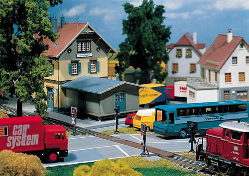 Faller 161657 HO Scale Car System Roadway -- Railroad/Highway Grade Crossing