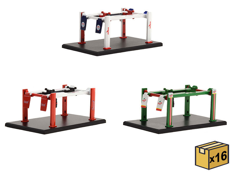 Greenlight 16180-MASTER 1/64 Scale Auto Body Shop - Four-Post Lifts Series 5