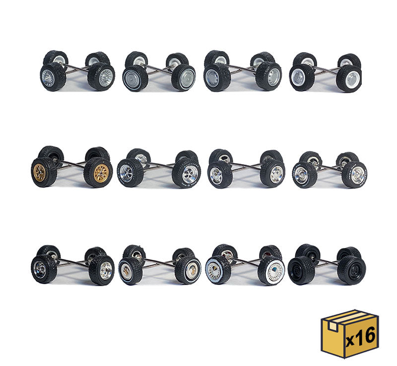 Greenlight 16190-MASTER 1/64 Scale Auto Body Shop - Wheel & Tire Packs
