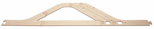 Faller 161942 HO Scale Car System Laser-Street Section (Less Guide Wire) - Kit (Laser-Cut Wood) -- Basic Car Park (Pull-Out & 2 Angled Stalls) 34-3/8 x 12-9/16" 87.3 x 32cm