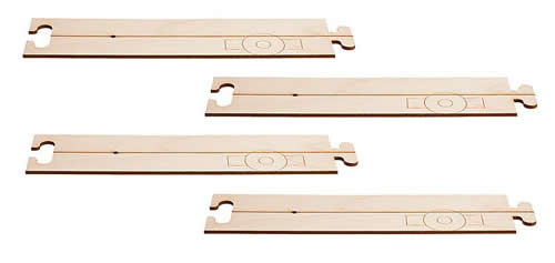 Faller 162111 N Scale Car System Laser-Street Section (Less Guide Wire) - Kit -- 5-7/8 x 1-3/16" 15 x 3cm Straight pkg(4)
