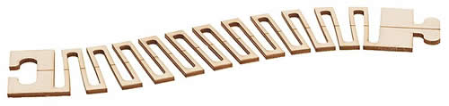 Faller 162131 N Scale Car System Laser-Street Section (Less Guide Wire) - Kit -- Flexible Section 5-7/8 x 1-3/16" 15 x 3cm