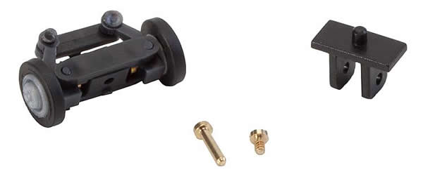 Faller 163010 N Scale Front Axle Steering Mechanism w/Wheels - Assembled - Car System -- Fits Trucks, Less Magnet Steering Bar