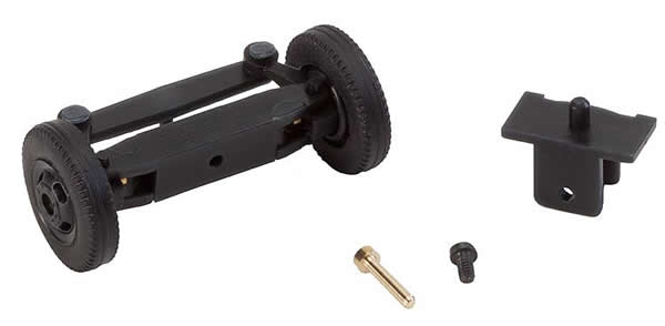 Faller 163011 HO Scale Front Axle Steering Mechanism w/Wheels - Assembled - Car System -- Fits Older Trucks, Less Magnet Steering Bar