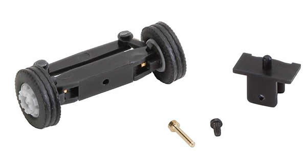 Faller 163012 HO Scale Front Axle Steering Mechanism w/Wheels - Assembled - Car System -- Fits 7.5t Trucks & Houseboat, Less Magnet Steering Bar