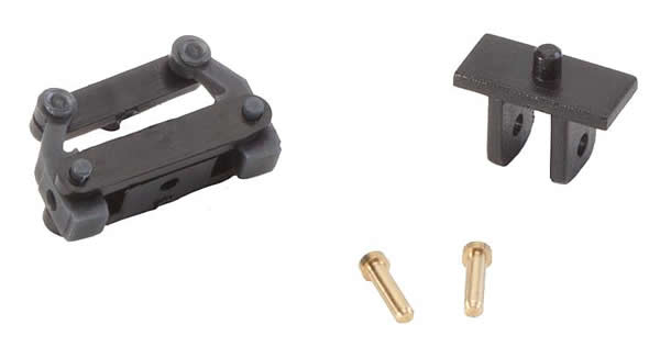 Faller 163053 N Scale Front Axle Steering Mechanism Without Wheels - Assembled - Car System -- Fits N Trucks & HO Autos, 9mm, Less Magnet Steering Bar