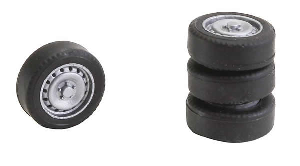 Faller 163108 HO Scale Tires & Rims - Car System -- Fits Mercedes-Benz Sprinter & Volkswagen T5 Vans from Herpa & Wiking