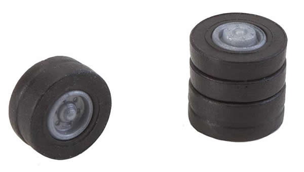 Faller 163110 N Scale Tires & Rims - Car System -- Fits MAN/Henschel Trucks Made by Littke