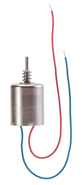 Faller 163301 HO Scale Can Motor w/Left Worm - Car System -- 3/8" 10mm Diameter, Module 0.3