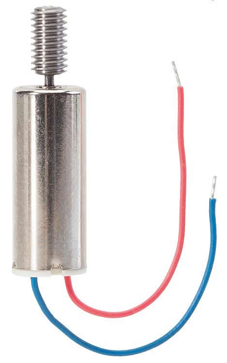 Faller 163308 HO Scale 5-Pole Can Motor w/Worm - Car System -- Long, 1/4" 6mm Diameter, Module 0.16