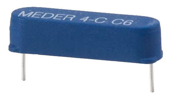 Faller 163456 All Scale Reed Switch - Car System -- Short, Blue, MK06-4-C