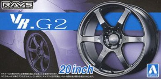 Aoshima 55175 1/24 Volk Racing VR.G2 20” Tire & Wheel Set (4)
