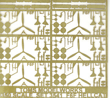 Toms Model Works 3541 1/350 F6F Hellcats Detail Set for 6 TSM Aircrafts