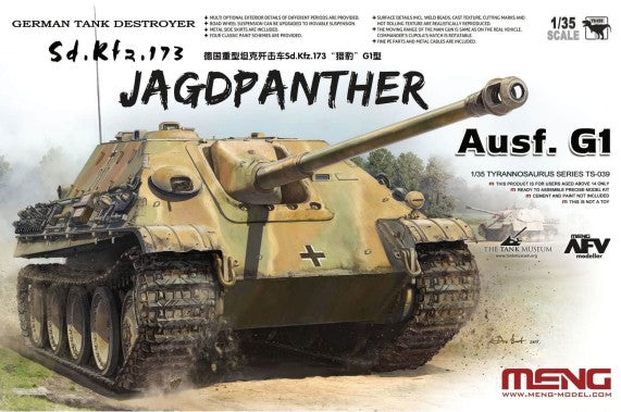 Meng Models TS39 1/35 SdKfz 173 Jagdpanther Ausf G1 German Tank Destroyer