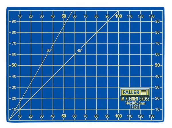 Faller 170513 All Scale A6 Cutting Mat -- 4-1/8 x 5-13/16" 10.5 x 14.8cm