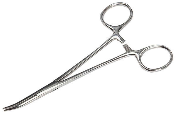 Faller 170528 All Scale Lockable Forceps/Mosquito Clamp -- Curved End